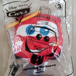 Lightning McQueen plush key chain in original bag McDonald's toy#3